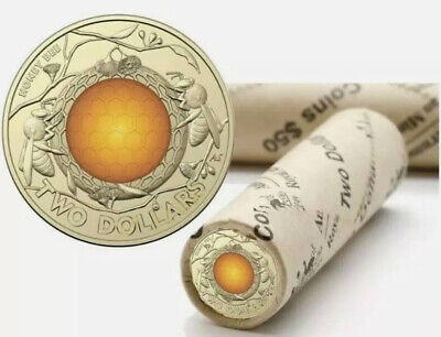 2022 Australian $2 Dollar Colour Coin | Honey Bee | Uncirculated | Unc | Rare • 7$