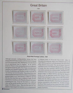 GB QEII 1984 Frama Postage Labels - A Complete Set of 34 Superb M/N/H Cat £20 - Picture 1 of 3
