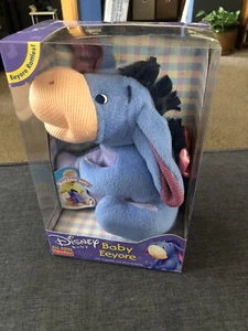Vintage 2002 Eeyore Baby’s First Fisher Price Stuffed Plush Rattle New In Box - Picture 1 of 6