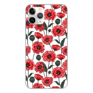 Coque en silicone imprimée compatible Apple iPhone 11 Pro Fleurs de Pavot - Photo 1 sur 6