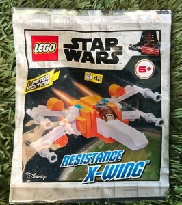 FIGURINE LEGO POLYBAG VAISSEAU STAR WARS foil 912063 RESISTANCE X-WING X WING - Imagen 1 de 1