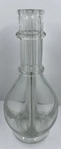 Vase Fait Main 4 Chamber Liquor Decanter Bottle Made In France Vtg *Bottle Only - Picture 1 of 12