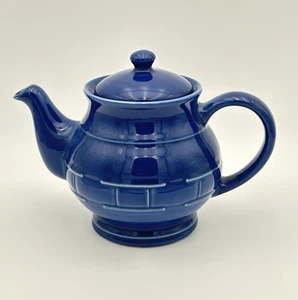 Longaberger Keramik 5 Tassen Gewebt Traditionen Kornblume Blau Teekanne - Bild 1 von 5