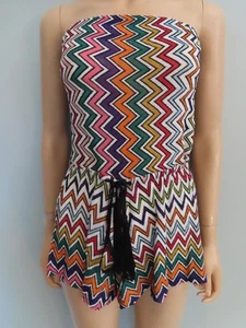 Mameluco para cubrir playa con estampado Chevron multicolor Missoni talla 40/US 4 - Imagen 1 de 12