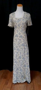 All That Jazz Womens Vintage Y2K Long Rayon Floral Dress Size 7/8 NWT - Picture 1 of 9