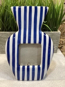 VTG 1996 Terragrafics Picture Frame COASTAL FRAME W/FLOWER HOLE AT TOP! 8”T - Picture 1 of 5