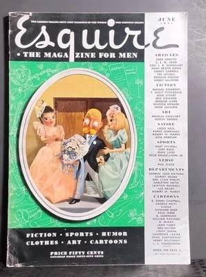 Vintage June 1941 Esquire Magazine – Classic Men’s Lifestyle, Culture & History Foto 1 de 4
