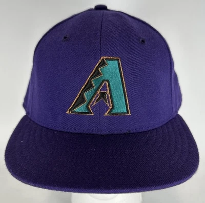 ARIZONA DIAMONDBACKS VINTAGE NEW ERA WOOL BASEBALL ON FIELD HAT CAP - SIZE 7 1/4 - Image 1 of 4