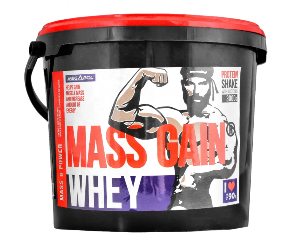 Megabol Whey Mass Gain 3 kg Vanille-Geschmack