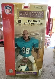 2004 NFL Miami Dolphins Jason Taylor Gladiators Of The Gridiron Figure Bx Poor - Picture 1 of 4