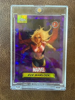 2024 Topps Chrome Marvel Sapphire Eve Warlock Purple /15 - Image 1 of 2