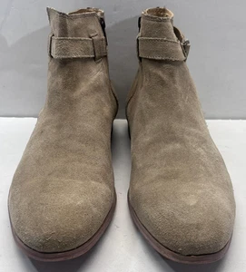 Botas de cuero de gamuza beige tostado talla 10 de diseño ASOS para hombre - Imagen 1 de 6