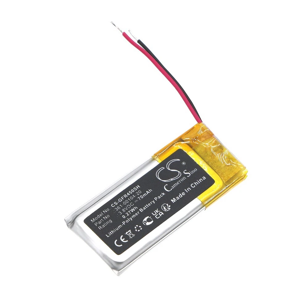 CAMERON SINO Battery For GARMIN 361-00104-20,361-00104-00, Forerunner 45, Swim 2