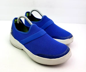 Oofos OOmg Eezee Low Mesh Womens Size 7 Blue White Slip On Sport Comfort Shoes - Picture 1 of 11