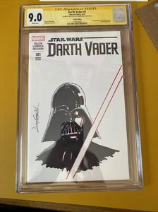 Darth Vader 1 Cgc 9.0 Original Sketch By Livio Ramondelli Yellow Label Star Wars - Picture 1 of 3