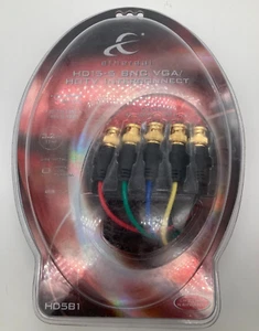 ethereal HD15-5 BNC VGA/HDTV Interconnect - 1M 3.2ft - BRAND NEW - HD5B1 - Foto 1 di 3