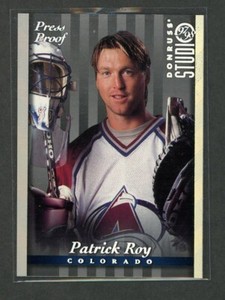1997-98 STUDIO PRESS PROOF SILVER #7 PATRICK ROY /1000        *12723