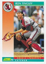 Ron Tingley 1992 Score #757 California Angels