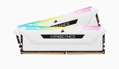 Corsair Vengeance RGB PRO SL 2x16GB 32GB DDR4 3200Mhz C16 Memory f/Gaming PC WHT - image 1 of 2
