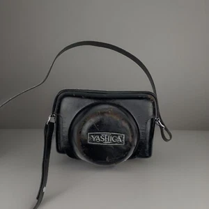 Vintage Yashica Electro 35 Camera Case w/ Adjustable Strap Genuine Leather Japan - Picture 1 of 13