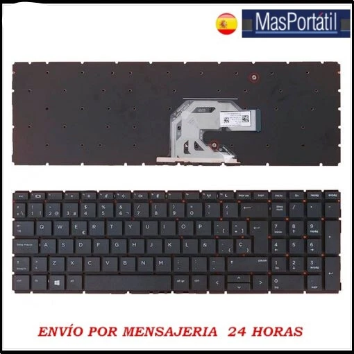 TECLADO ESPAÑOL PORTATIL HP PROBOOK 450 G6, 455 G6 SERIES NEGRO   TEC9 - Imagen 1 de 1