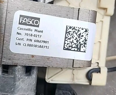 Motor inductor de tiro de horno Fasco 7058-0217 Lennox 60M7901 7158-0217E / E2 Foto 1 de 4