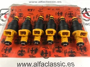 SET 6 INYECTORES GASOLINA OEM ALFA ROMEO BOSCH (MOTORES IE) - Imagen 1 de 9