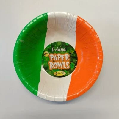 6pack Bowls St Patrick's Day Paper Snack Shamrock Irish Party Tableware P731007 - Image 1 of 4