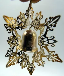 Reed & Barton 1994 12th Edition Snowflake Bell Silver Plate Christmas Ornament - Picture 1 of 1