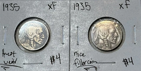 1935 P Buffalo Nickel XF- Strong Filler Coins! Cover