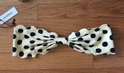 Top de bikini Marysia Marysia Antibes a lunares S pequeño 4 6 plátano negro JCrew  Foto 1 de 3