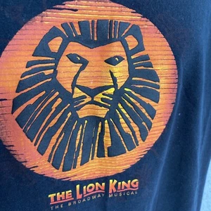 Disney’s The Lion KIng T Shirt From The Broadway Musical Size L Blk Used - Picture 1 of 7