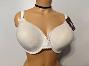 Maidenform Smart Zone Underwire T-shirt Bra, 09404, Ivory Lace, 40DD - Picture 1 of 5