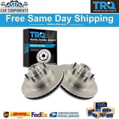 Juego de rotor de freno delantero para conductor y pasajero TRQ para Dodge B1500 B2500 1985-97 Foto 1 de 4