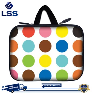 Funda Estuche Bolsa Libro Electrónico Tablet 6"-8" Apple iPad Mini Galaxy Nexus Kindle Lunares - Imagen 1 de 3