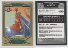 2008-09 Bowman Draft Picks & Stars NBA Card Gold /50 Kyle Weaver #143 Rookie RC