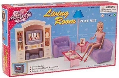 My Fancy Life Barbie tamaño casa de muñecas muebles sala juego 24012 Foto 1 de 2