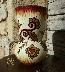 Vase céramique Quimper signé Maurice Fouillen de l'atelier Paul Fouillen - Imagen 1 de 12