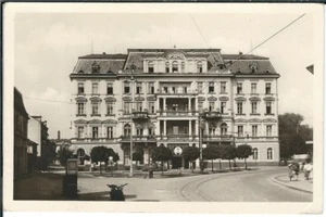 Ansichtskarte Teplitz/Teplice Lazne - Cisarske lazne - Hotel/Restaurant - s/w - Bild 1 von 2