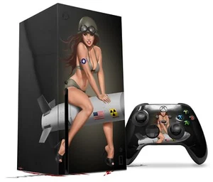 Controlador de consola Skins XBOX serie X Missle ejército pinup chica - Imagen 1 de 3