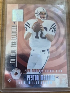 2000 Donruss Elite Turn of the Century Peyton Manning S/N 433/1000 Karte #TC-03 - Bild 1 von 3