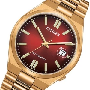Citizen NJ0153-82X Automatic Red Dial Rose Gold Tone Stainless Steel Tsuyosa - Imagen 1 de 5