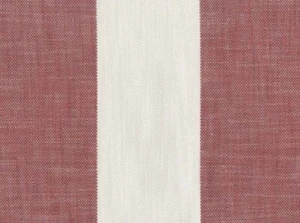 PERENNIALS INDOOR OUTDOOR UPHOLSTERY FABRIC VINTAGE STRIPE GERANIUM RED BTY - Picture 1 of 1