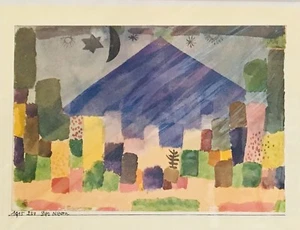 Expressionism Art Reproduction Paul Klee "The Niesen" Year 1915 - Picture 1 of 2