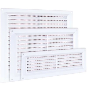 White Louvre Air Vent Plastic SMALL-LARGE Ventilation Duct Door Brick Wall Grill - Picture 1 of 2