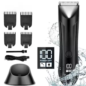 Groin Hair Trimmer for Men Ball Pubic Body Hair Shaver Father's day gift Dad - Picture 1 of 21