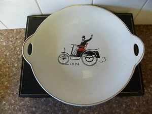 A VINTAGE FRENCH 'FAIENCE' VETERAN CAR THEMED, CERAMIC PLATE, 'BADONVILLER K&G' - Picture 1 of 6