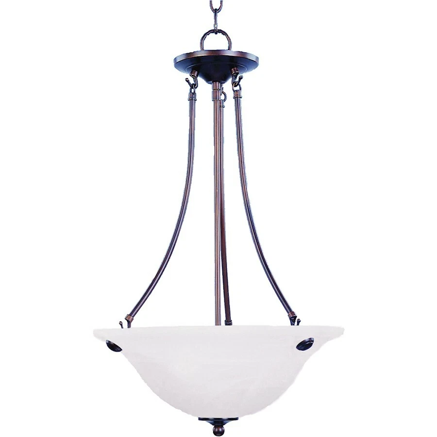 Maxim Malibu 3 luces cuenco invertido colgante bronce frotado con aceite - 2682MROI Foto 1 de 1