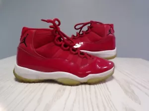 Nike Air Jordan 11 Retro Win Like 96 scarpe sneakers uomo taglia 9,5 378037-623 rosse - Foto 1 di 7
