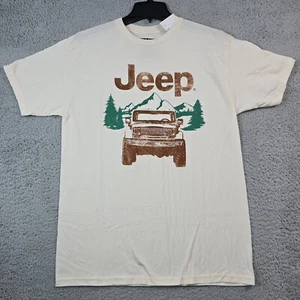Jeep Spirit Shirt Mens Medium M White Vintage Car Outdoor OffRoad American NWT - Picture 1 of 10